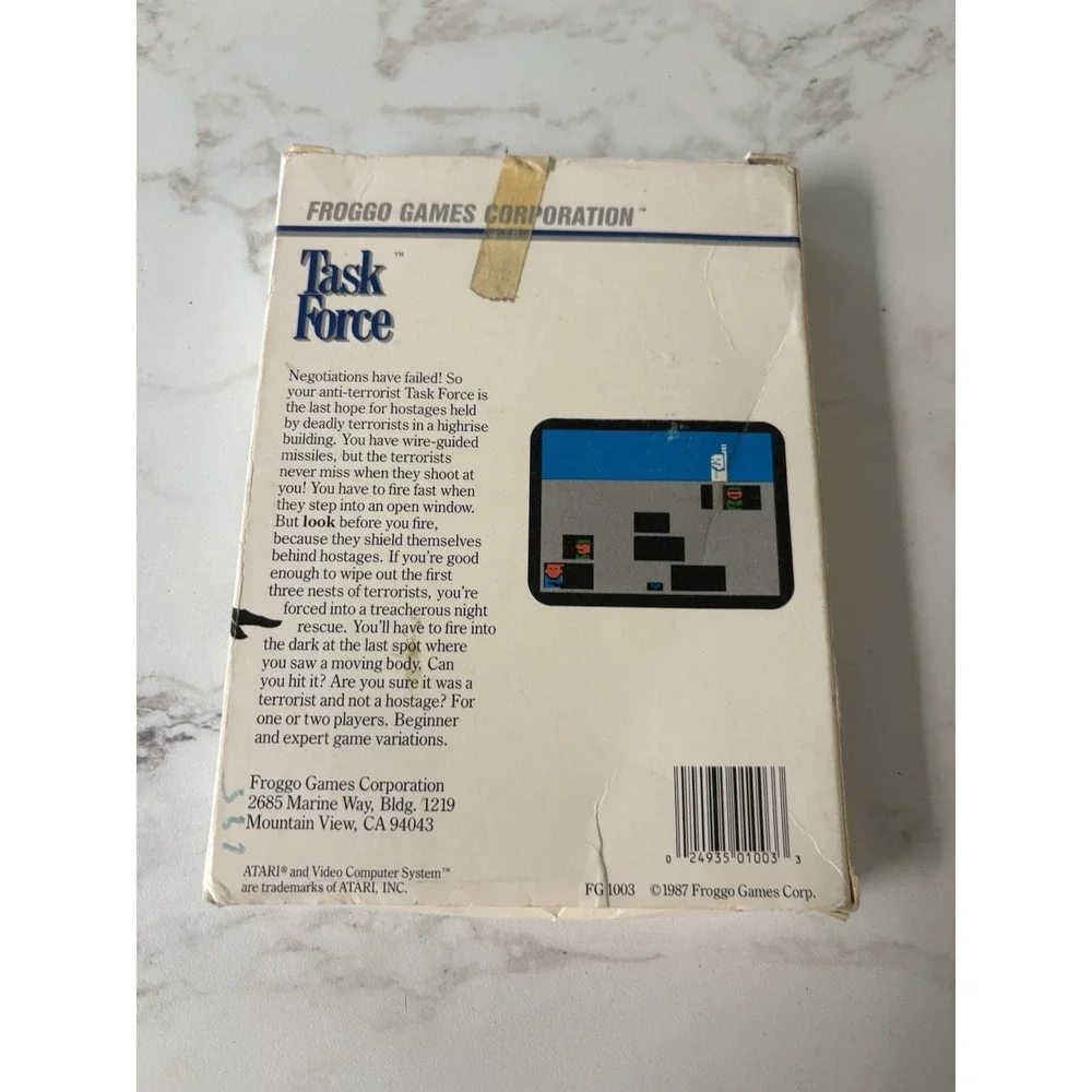 Task Force for ATARI (Froggo Games, 1983) Game w/Box
